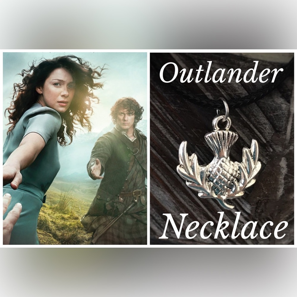 Outlander Scottish Thistle pendant
